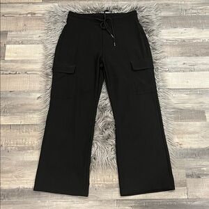Maze Collection high rise active athleisure stretch cropped boot cargo pants L